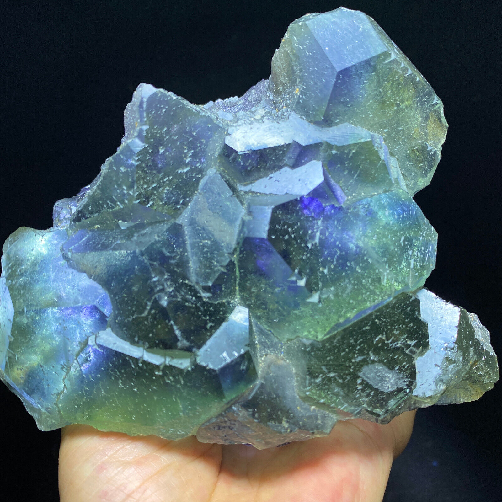 1305g  Large Particles Beauty Green Blue Fluorite Crystal Mineral Specimen/China