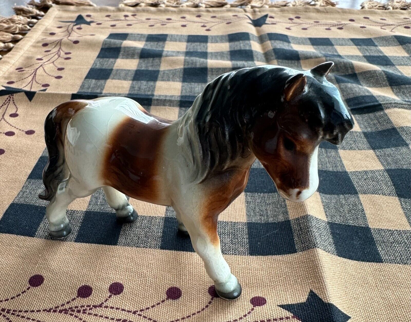 Goebel Shetland Pony- West Germany - Glossy Brown, White & Black