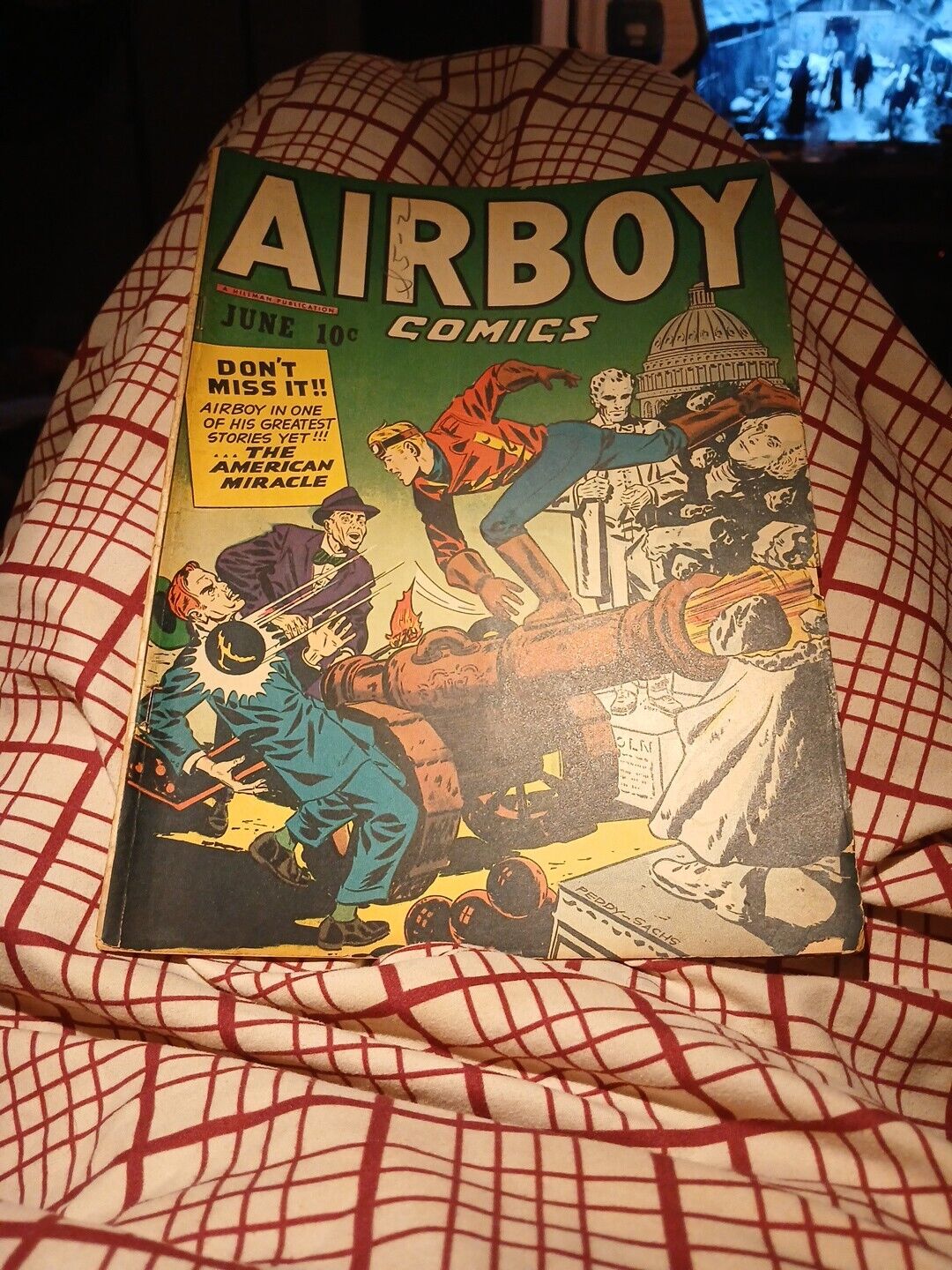 Airboy Comics 40 V 4 #5 Hillman 1947 January 6th Insurrection Cover? Simon Kirby