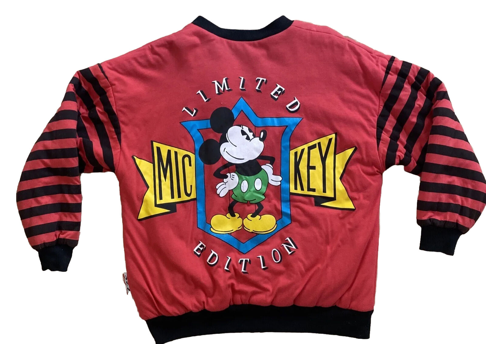 Vintage Disney Jacket Mickey Mouse Reversible Donnkenny Mens M/L Womens L /XL