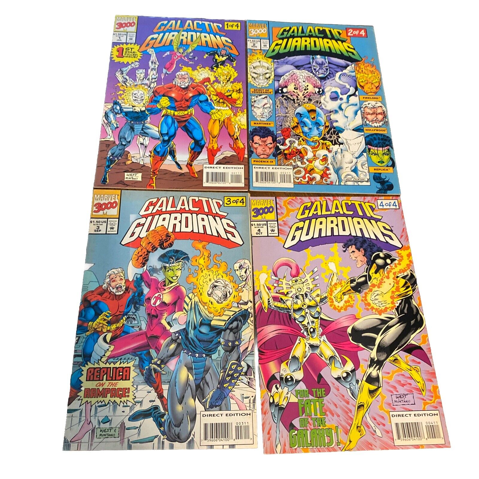 Galactic Guardians (1994) #1-4, Complete Four Issue Series, F-VF