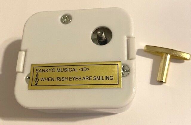 Sankyo Music Box Movements mechanism w/key tune When Irish Eyes Are Smiling