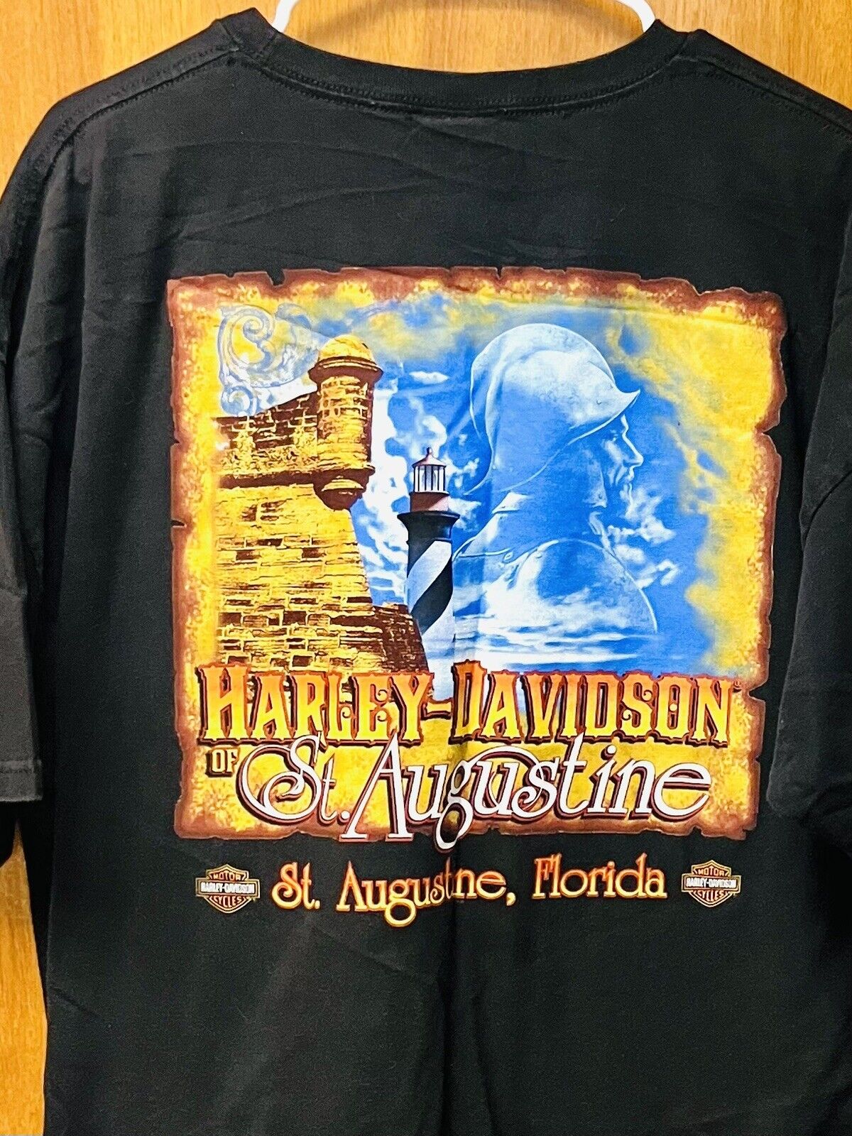 Harley Davidson 2009 St Augustine Florida Men’s 2XL T-Shirt Cotton Bravado