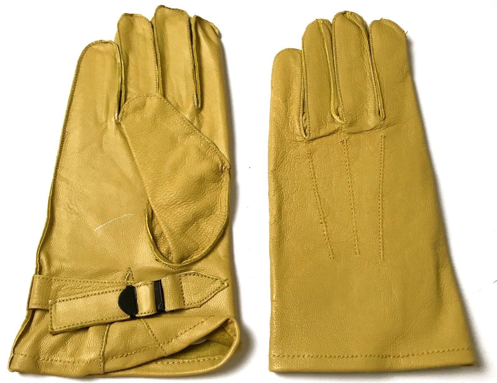  WWII US ARMY SHERMAN TANK TANKER LEATHER WORK GLOVES-SIZE 2XLARGE