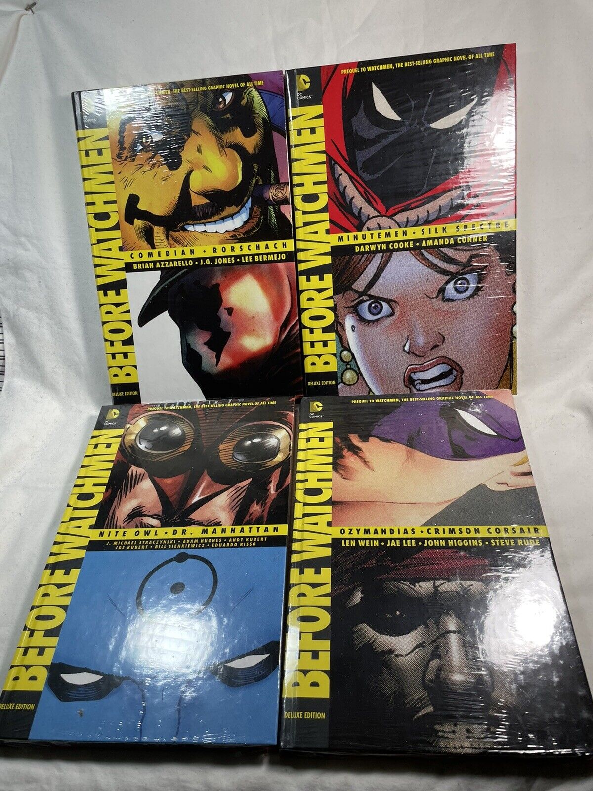 BEFORE WATCHMEN - DC Comics - Deluxe Edition HC Complete Set of 4 - SEALED