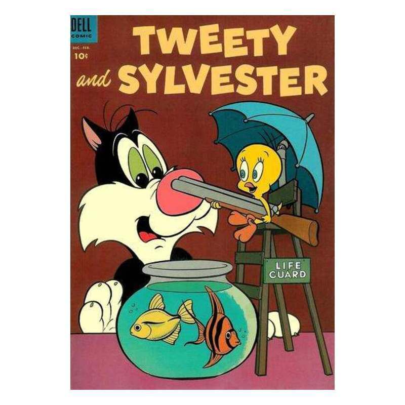 Tweety and Sylvester #7 1952 series Dell comics VG minus [y&