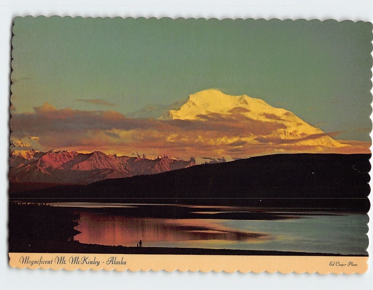 Postcard Magnificent Mt. McKinley Alaska USA