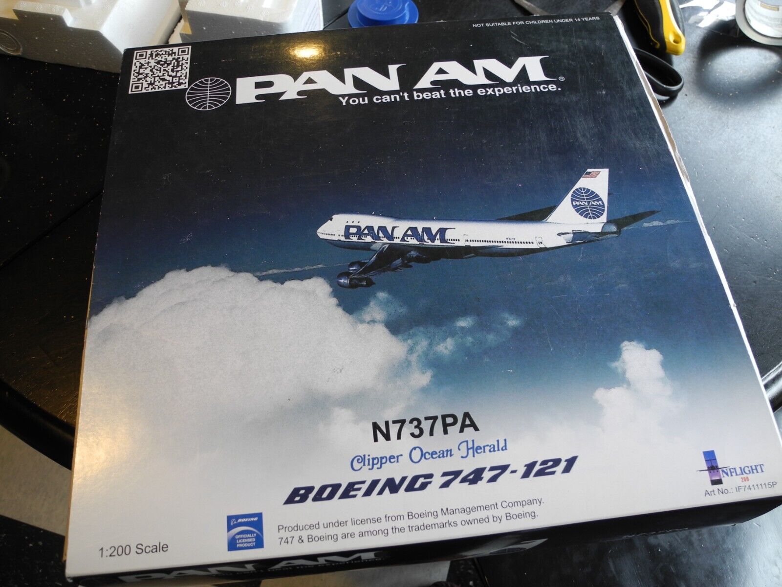 Collector's FIND Inflight 200 BOEING 747 PAN AM, Original Version, 1:200, RARE