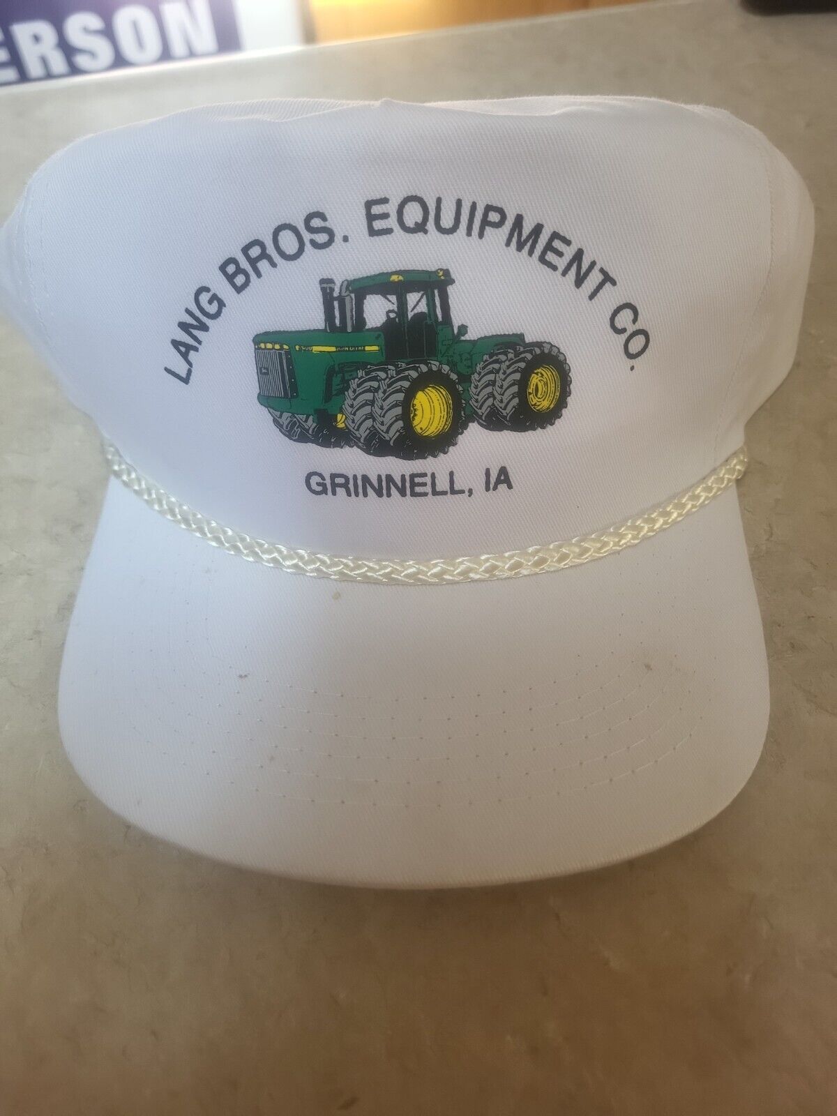 Lang Bros  Equipment company Grinnell Iowa new cap