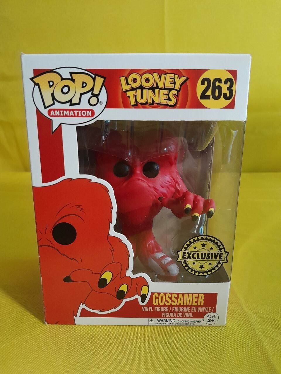 FUNKO POP Animation Looney Tunes 263 Gossamer Specialty Series W/PROTECTOR - P24
