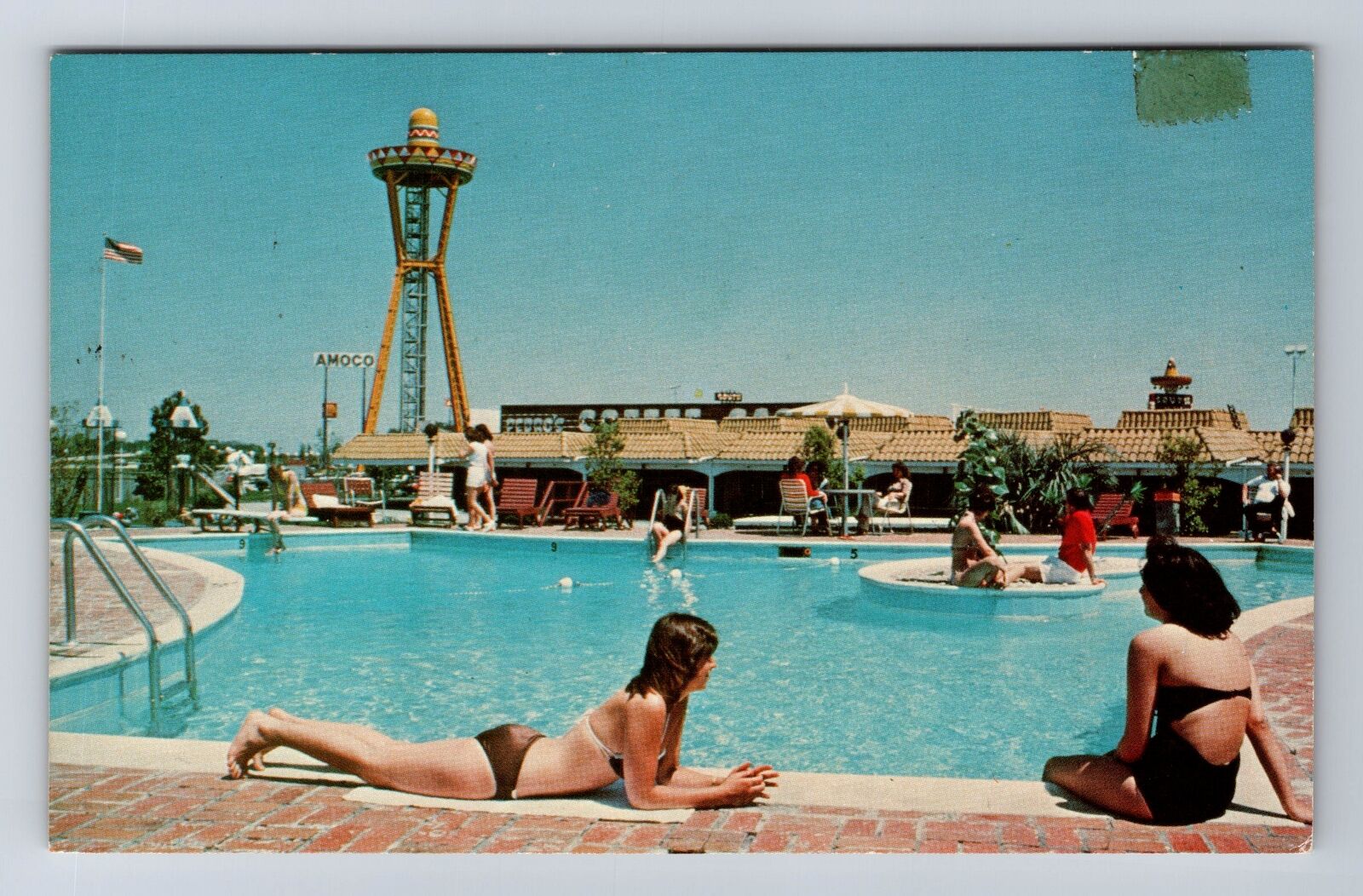 South Of The Border SC-South Carolina, Pedro's New Pool, Vintage Postcard