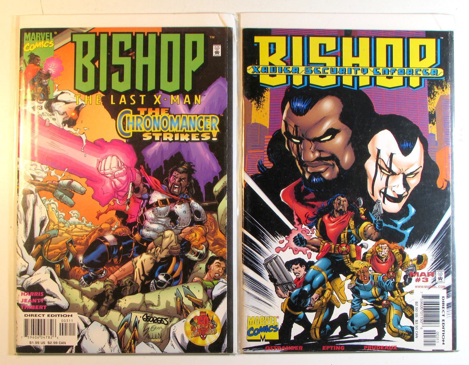 1998 Bishop Lot of 2 #Last X-Man 3, Xavier Security Enforcer 3 Marvel Comics