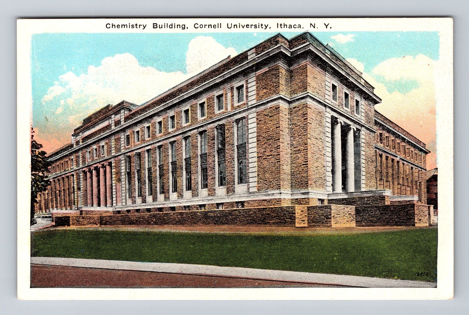 Ithaca NY-New York, Cornell University Chemistry Building Vintage Postcard