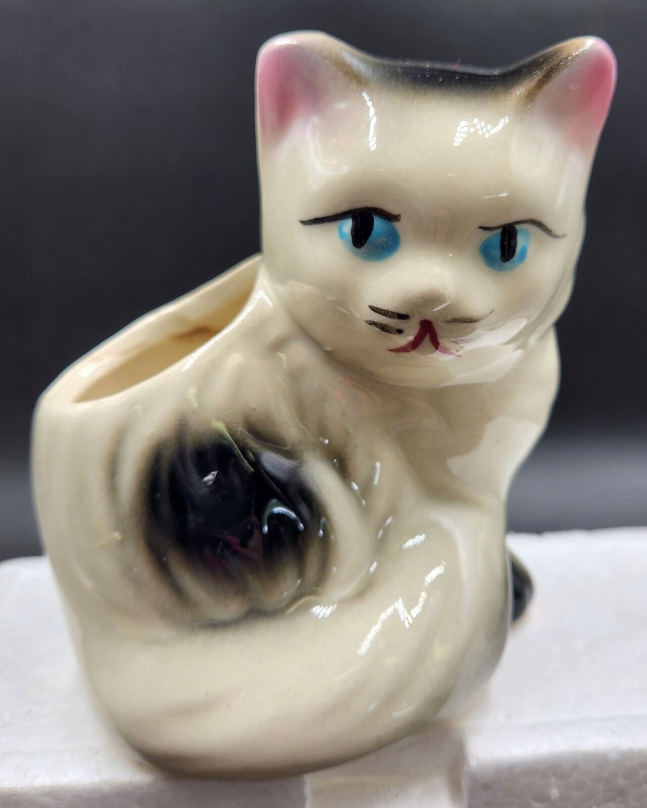 Vintage Cat Kitten Kitty Planter MCM USA Pottery SHAWNEE? HULL? McCoy?