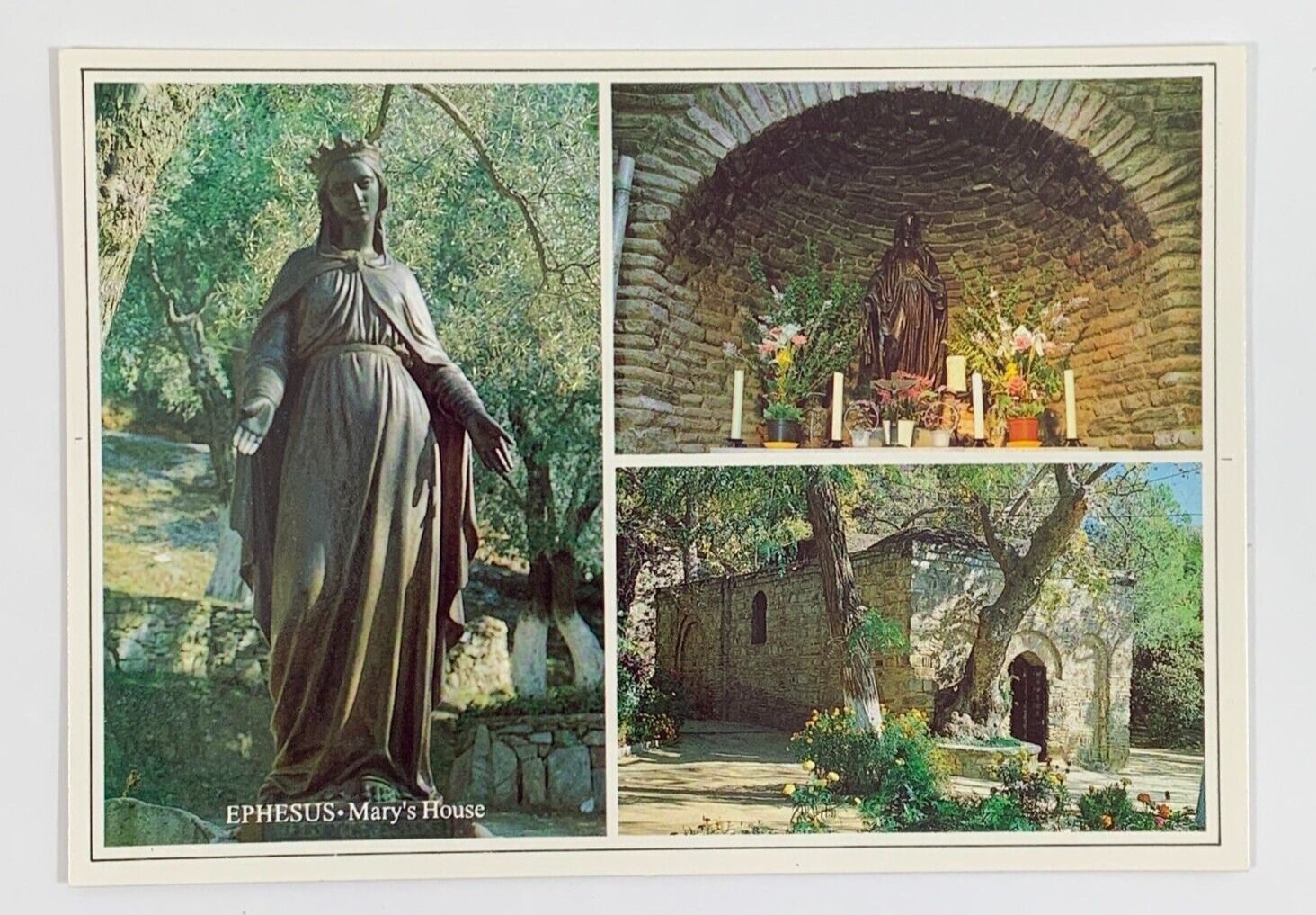 The House of Virgin Mary Selcuk Turkey Multiview Postcard Unposted