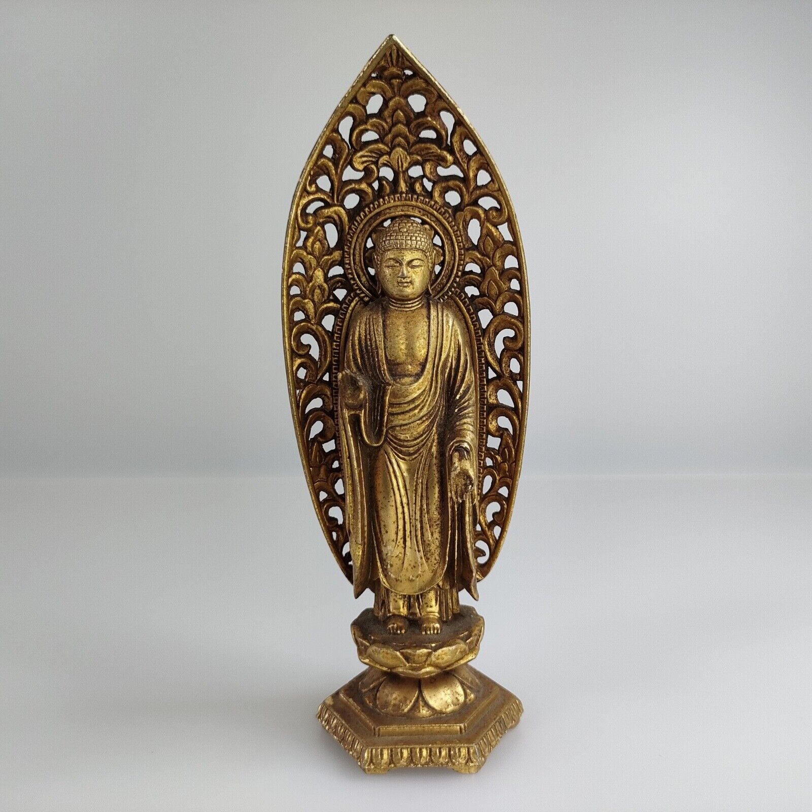 Vintage Amitabha Buddha Statue by Makita Shuun Buddhist Zen 16cm