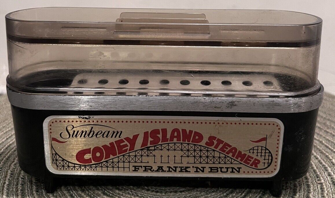 Vintage Sunbeam Coney Island Steamer Hot Dog Maker Great Condition 