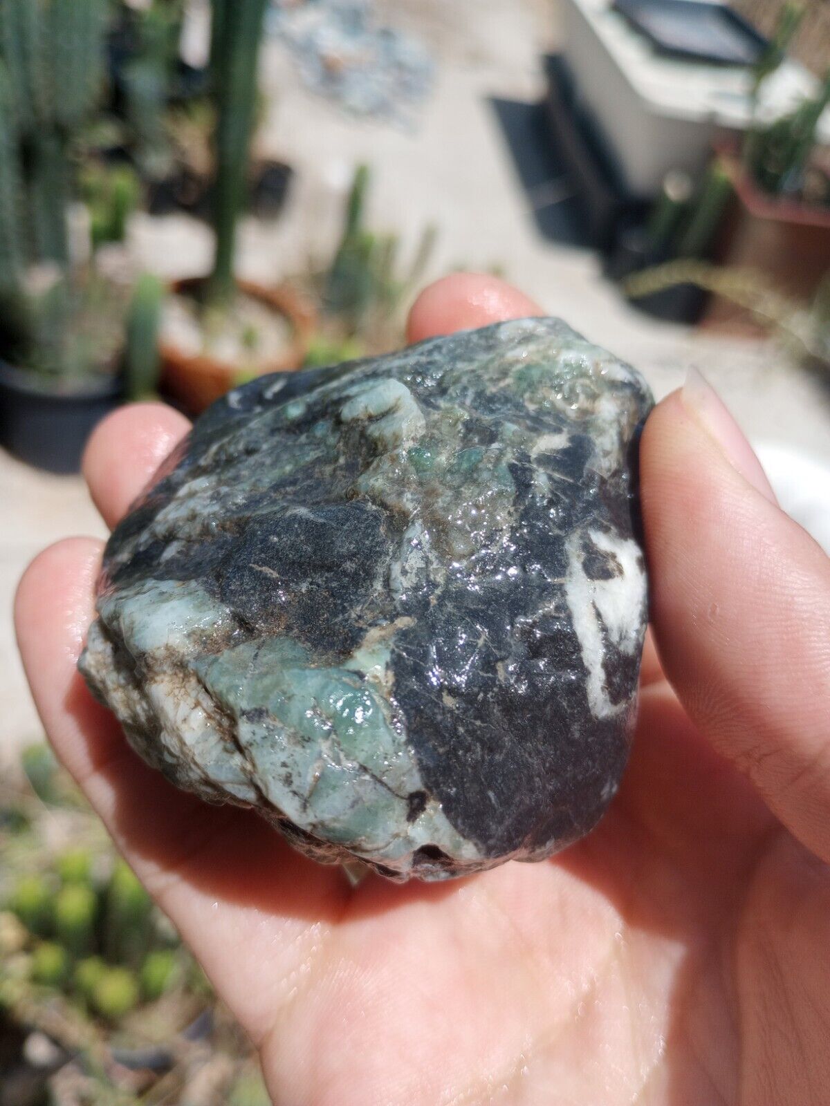 7ozs botryoidal jade rough Rare Blue Russian River Nephrite Fei Cui Ethical Gems