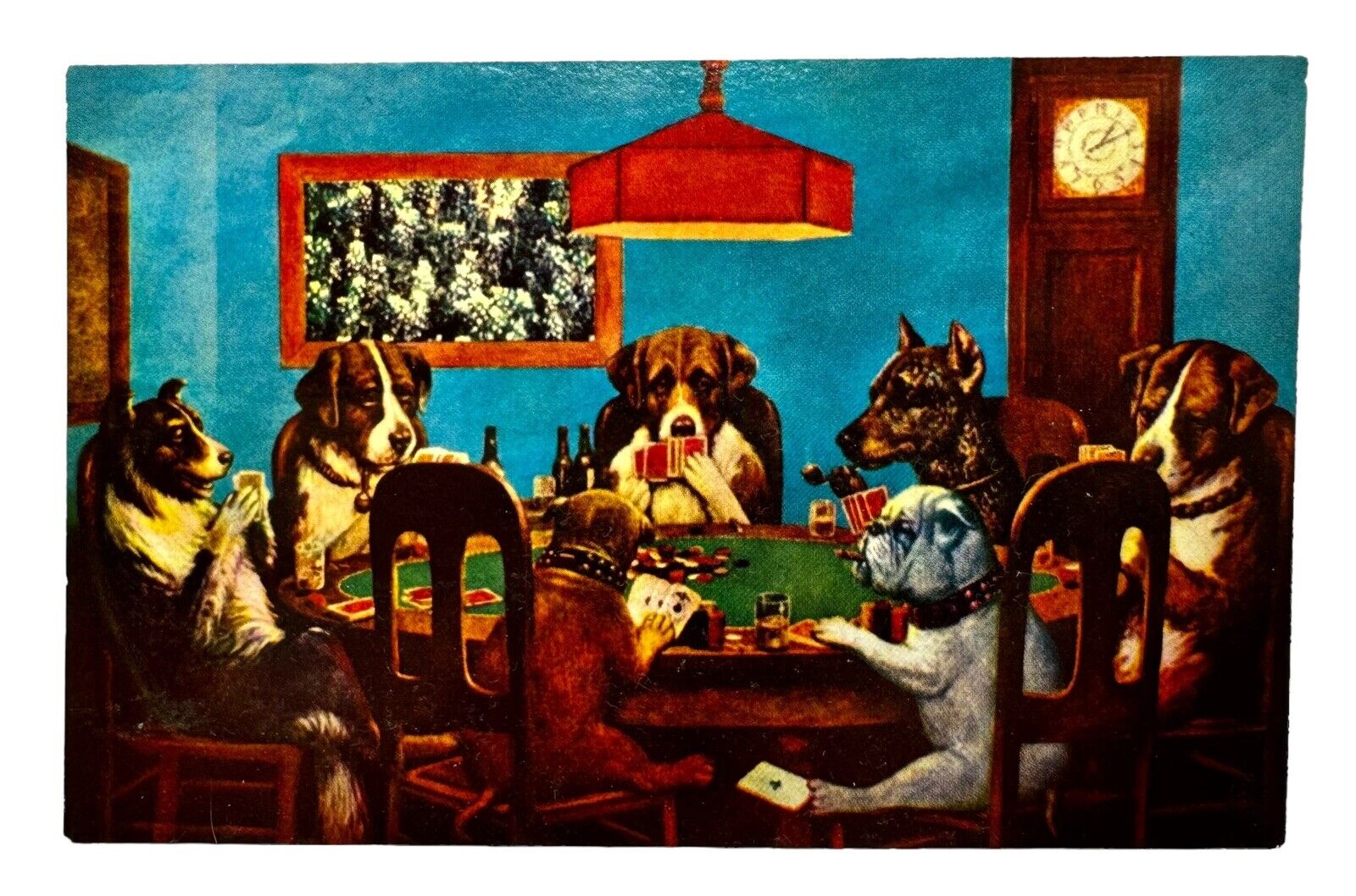 Vintage Postcard Only a Friend Needed Dogs Playing Poker Anthropomorphic