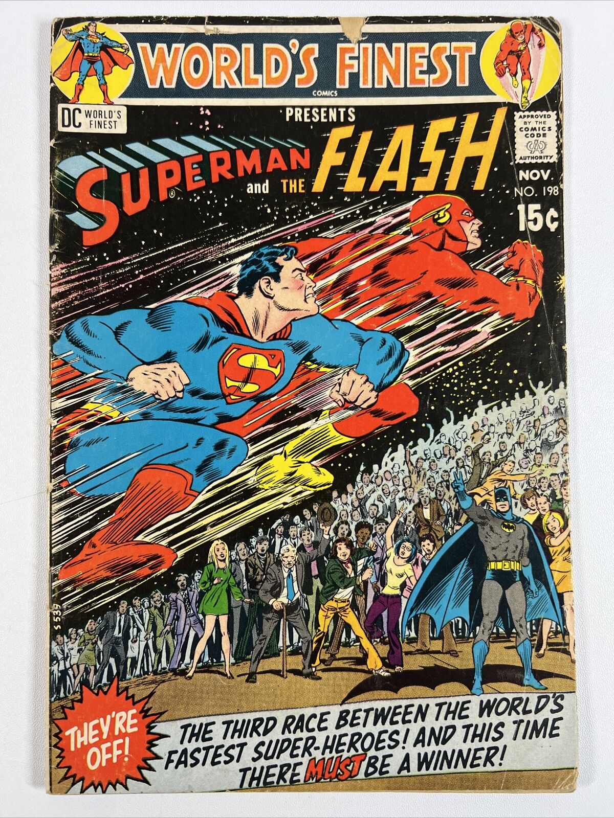 World\'s Finest #198 (1970) 3rd Superman/Flash Race ~ DC Comics