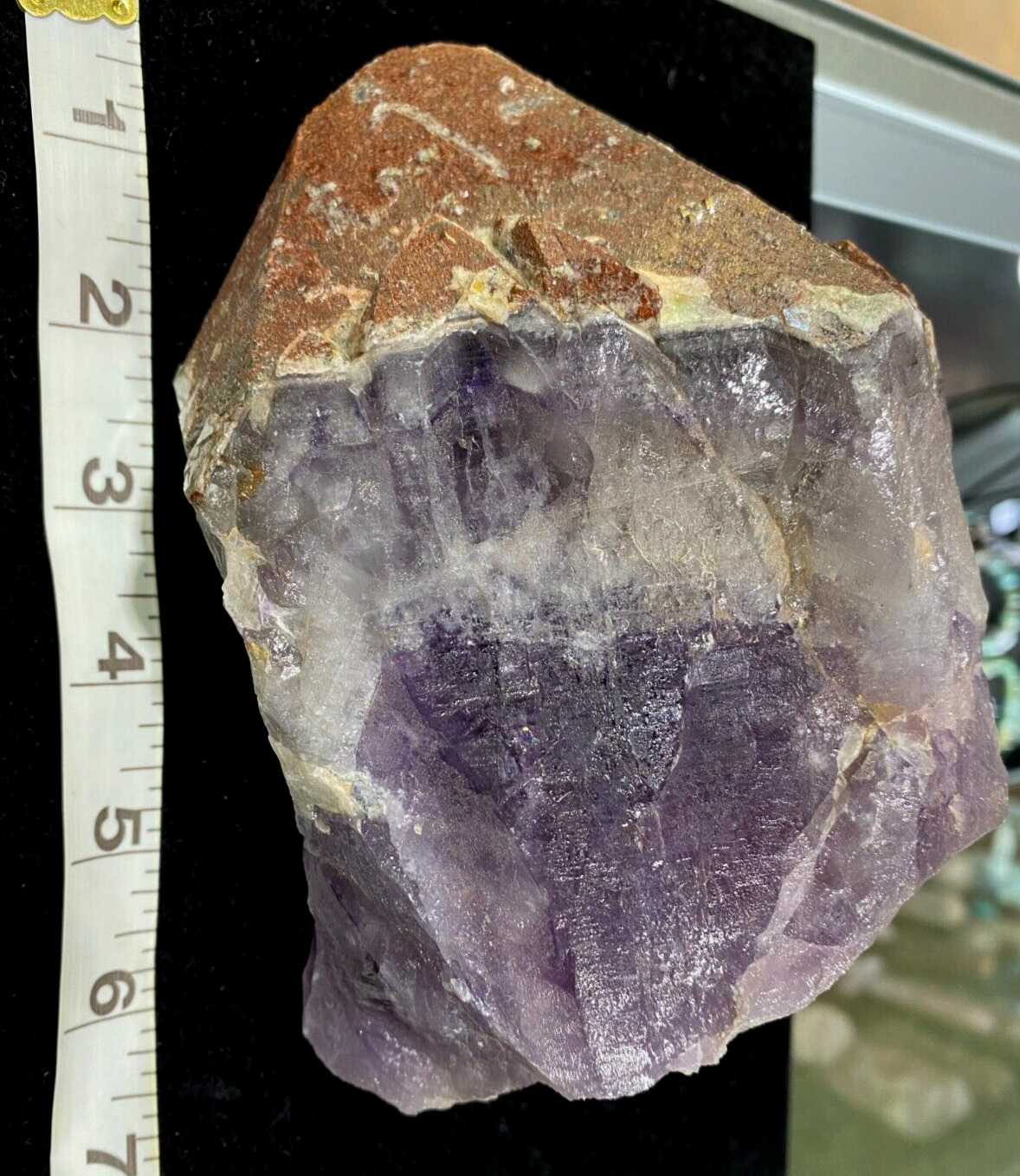 Massive Auralite23 RED CAP Crystal Direct from mine 3.44 lbs Meteorite Amethyst