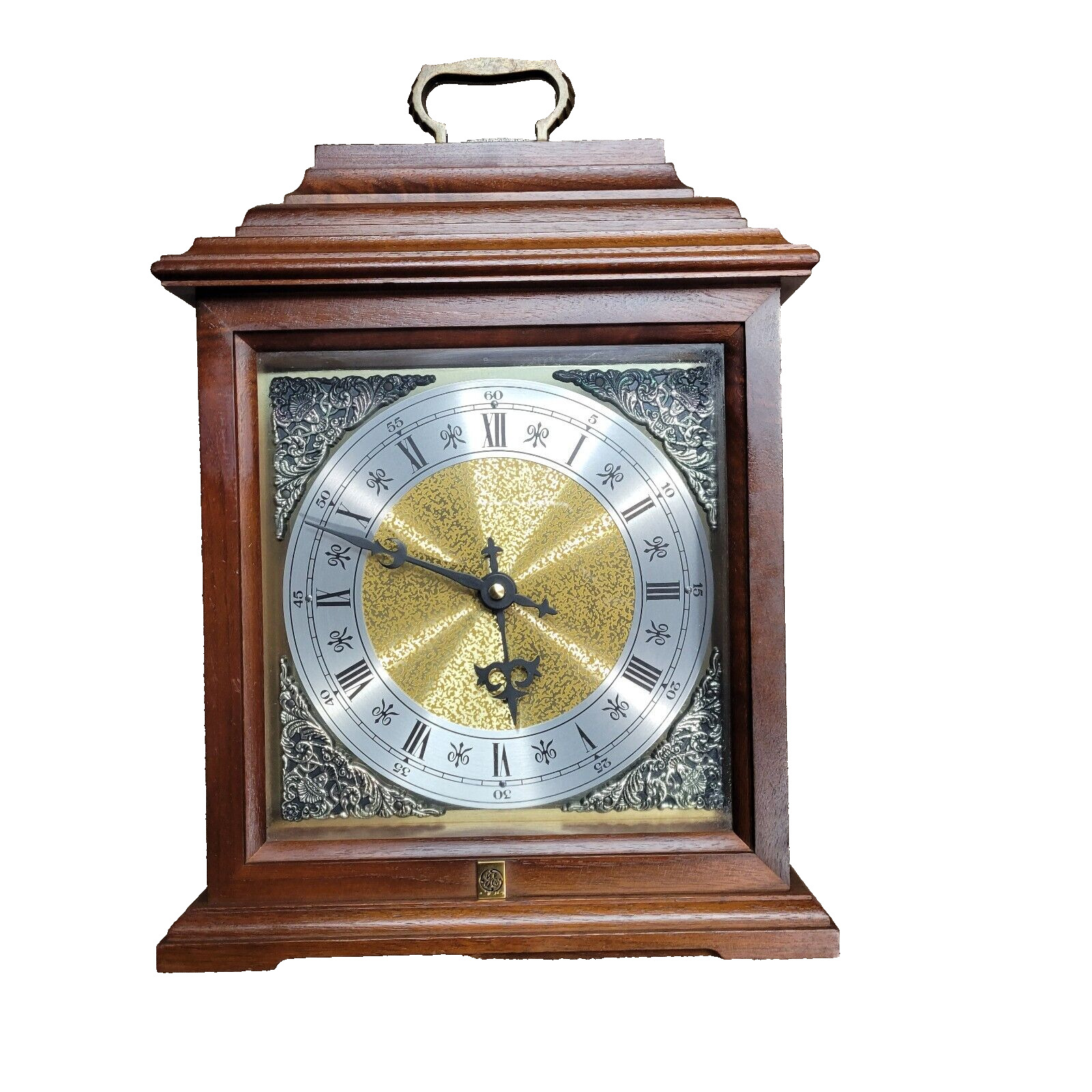 VTG Hamilton Rosemont Mantel Clock Quartz Movement Strike Wooden Made in Japan