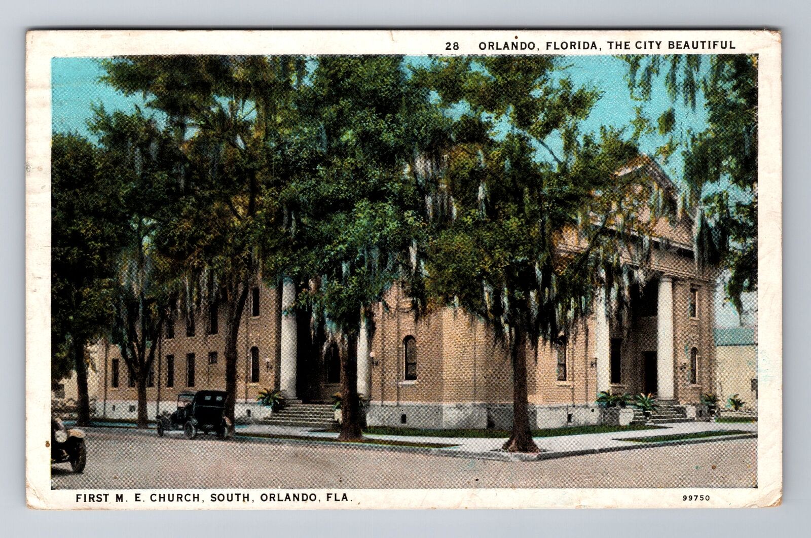 Orlando FL-Florida, First M.E. Church, c1939 Antique Vintage Souvenir Postcard