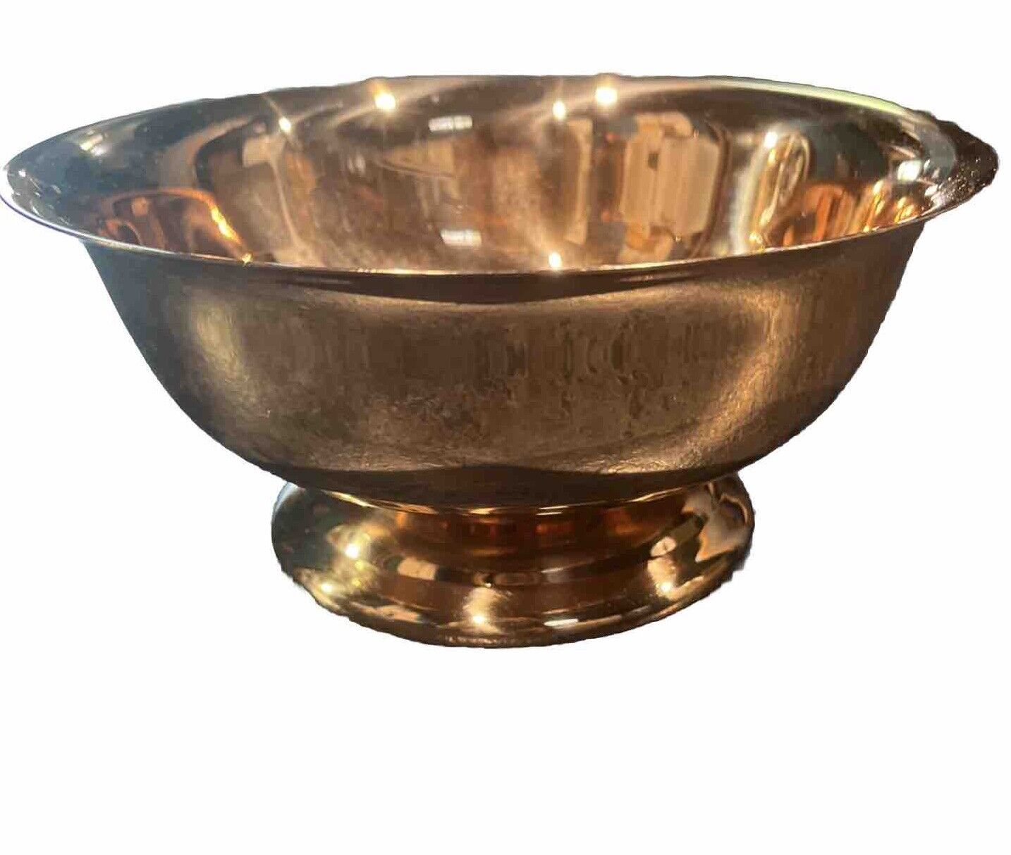 CopperCraft Guild Pedestal Bowl 7”W X 3.25” New Old Stock Box Vtg