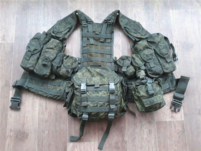 Stock IN US Russian Tactical 6SH117 Molle Bag Emr Combat Equipment Replica Vest