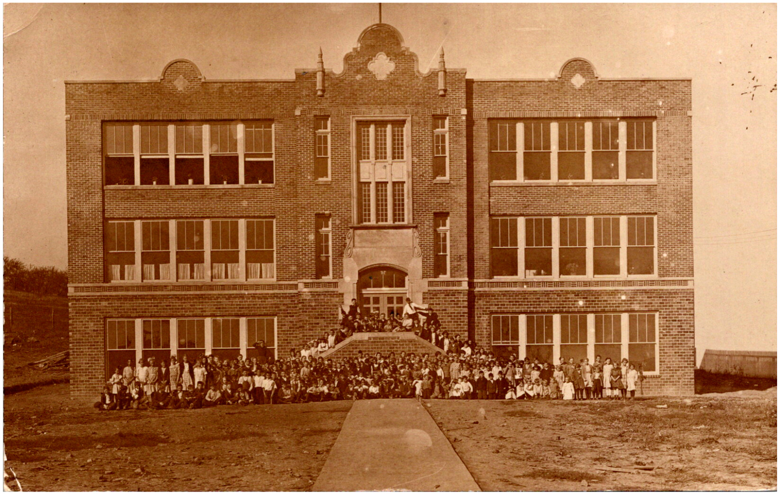 Wheeling Township School Fairpoint Belmont County Ohio OH 1910s RPPC Postcard