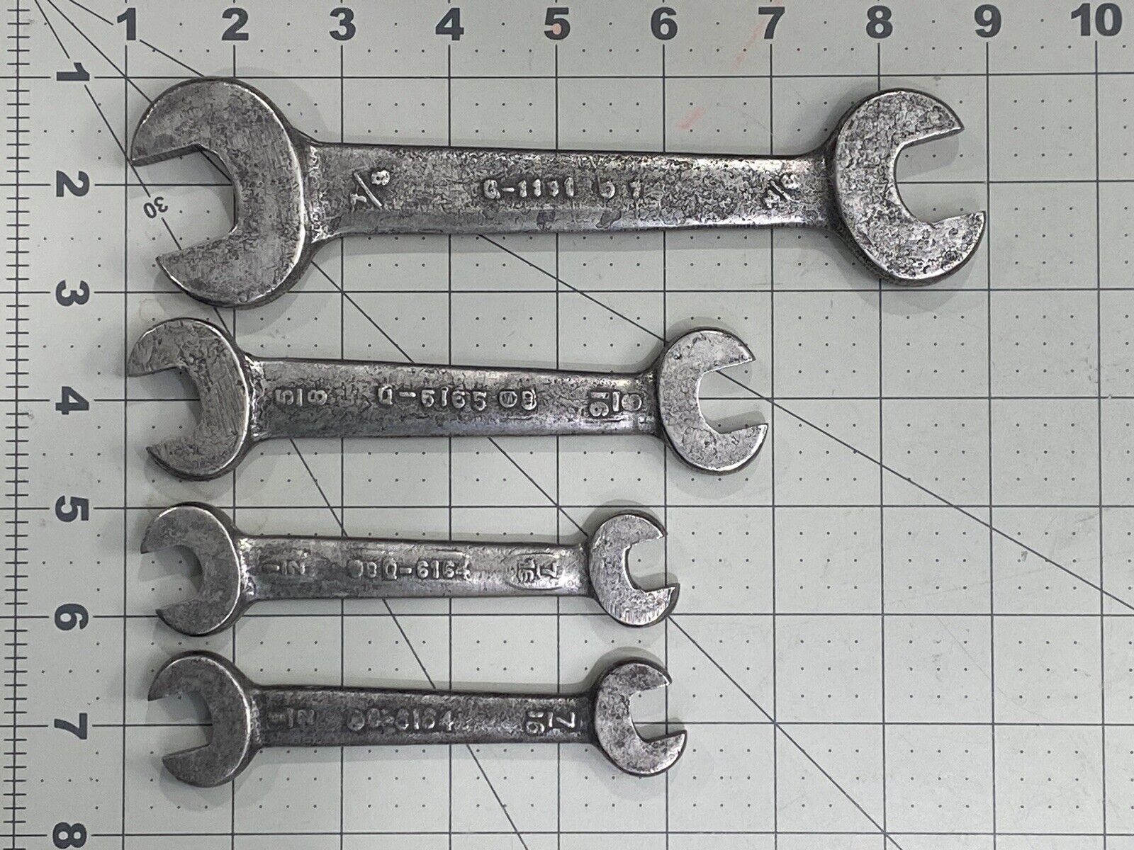 Lot of 4 — Vintage — Open End Wrenches