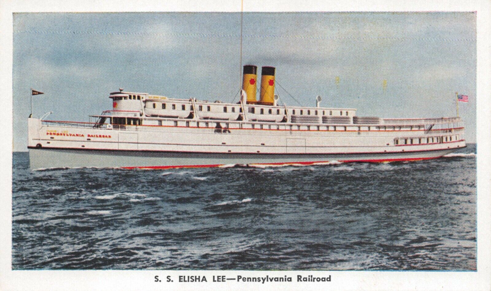 Vtg. c1970\'s S.S. Elisha Lee Pennsylvania Railroad  Postcard p1064