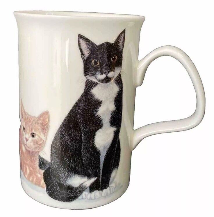 Roy Kirkham Mug Coffee Tea Cup House Cats Illustrated Fine Bone China England