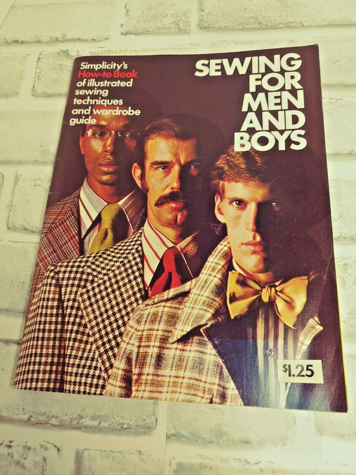 Vintage Simplicity's Sewing For Men and Boys 1973 Illustrated Sewing Techniques