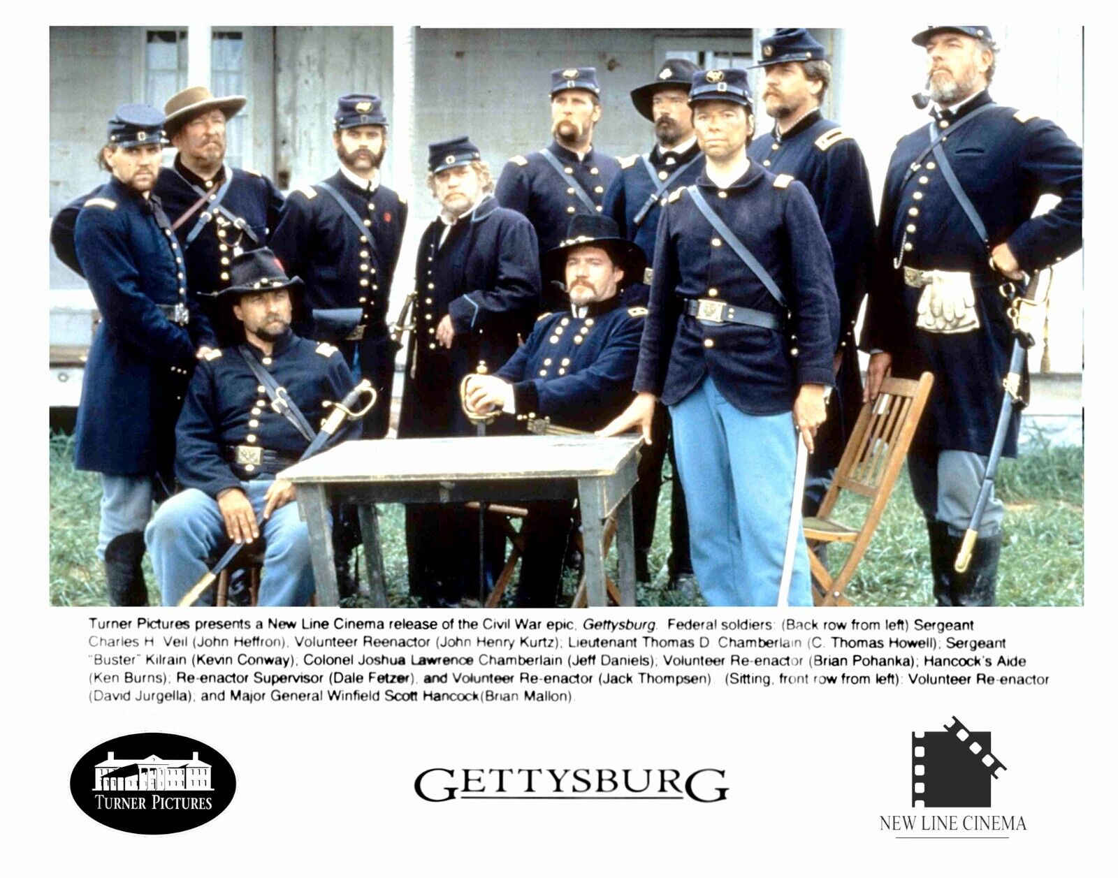 Gettysburg Movie Cast Union Soldiers  Print 8 x 10 Reprint