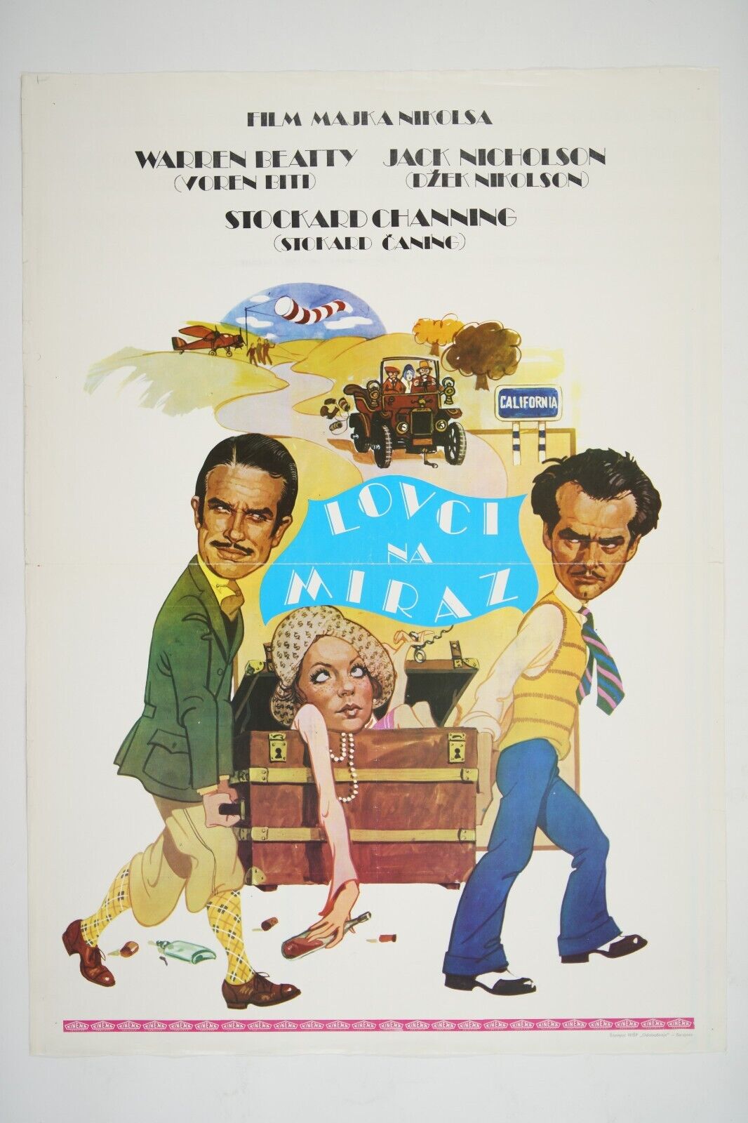 THE FORTUNE 19x28 Original exYU movie poster 1975 JACK NICHOLSON, WARREN BEATTY