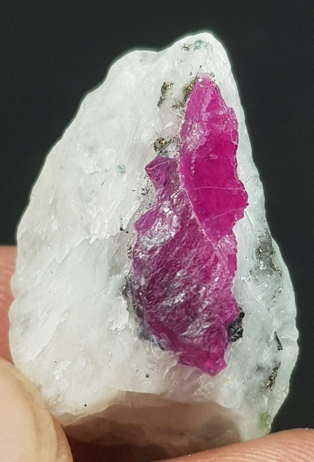 Fantastic 21.95 ct Natural Pink color Afghani Ruby crystal Specimen 