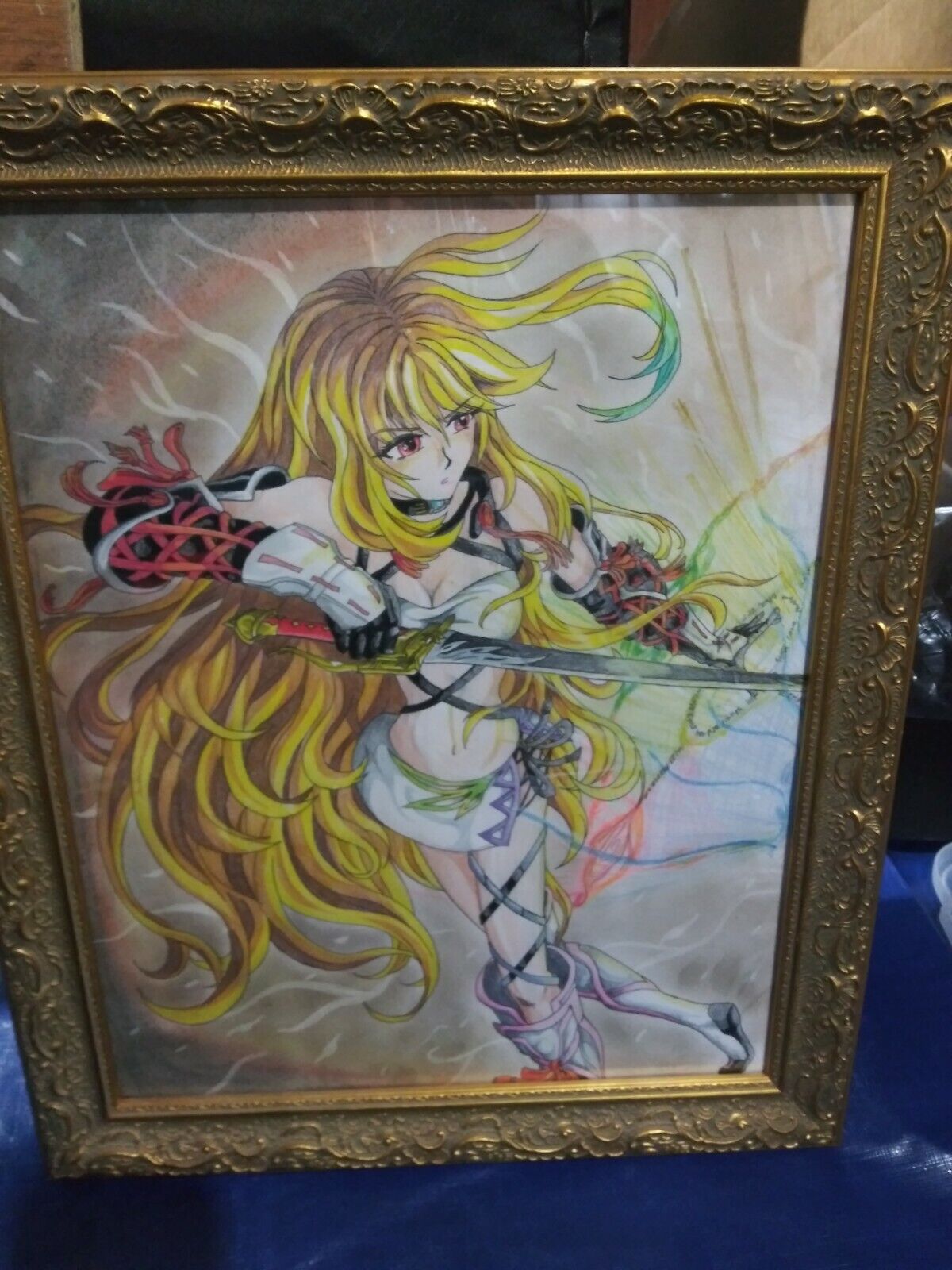 Fanmade Original Tales Of Xillia Milla Maxwell Artwork Art Wall Piece With Frame