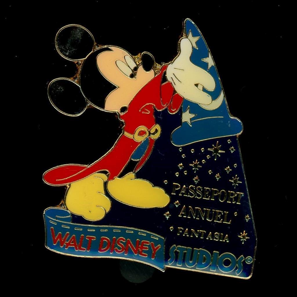 DLP DLRP Sorcerer Mickey Fantasia Passeport Annuel Walt Sudios Disney Pin