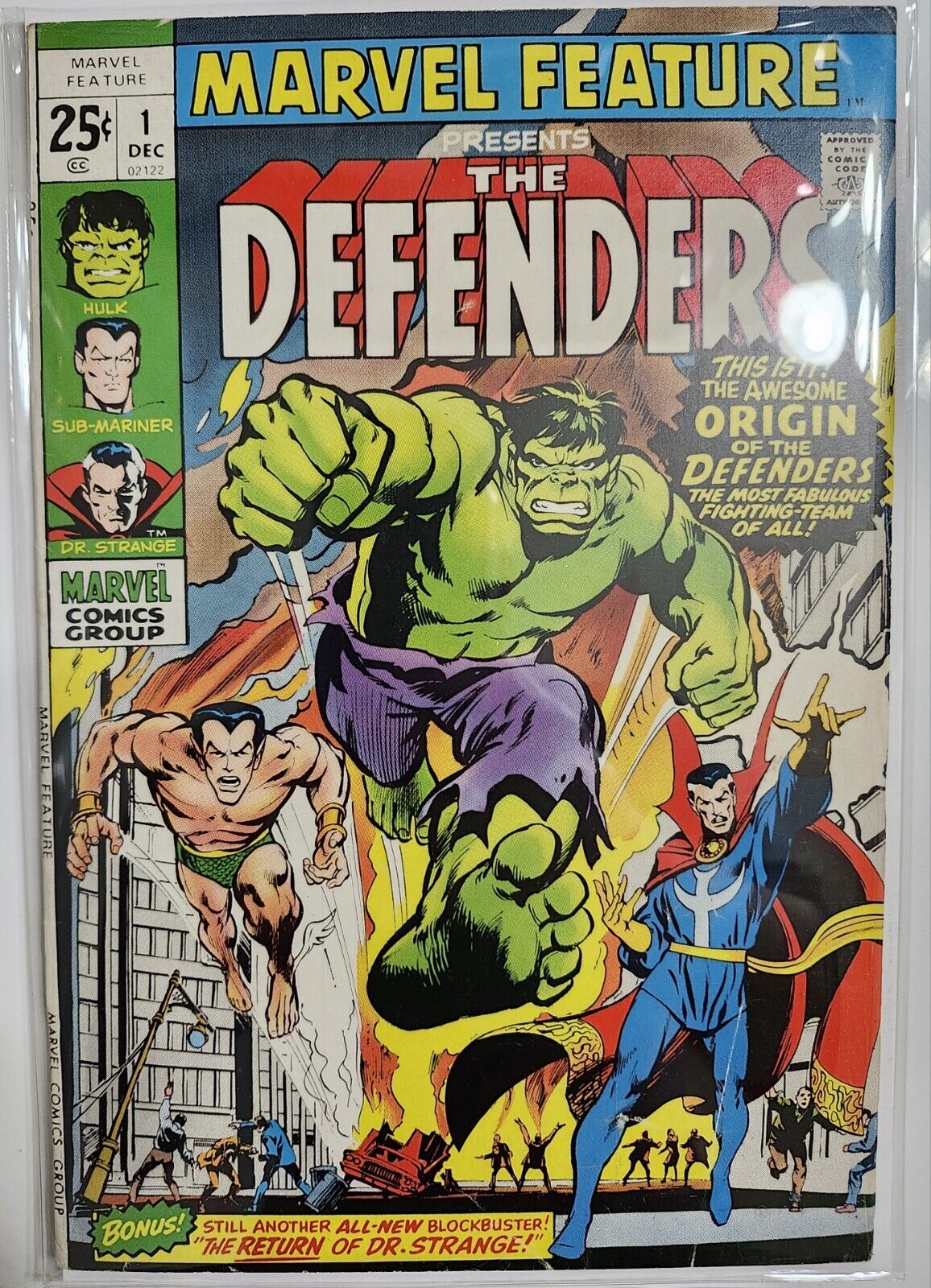 Marvel Feature #1 (1971). 1st app. and origin The Defenders. Neal Adams