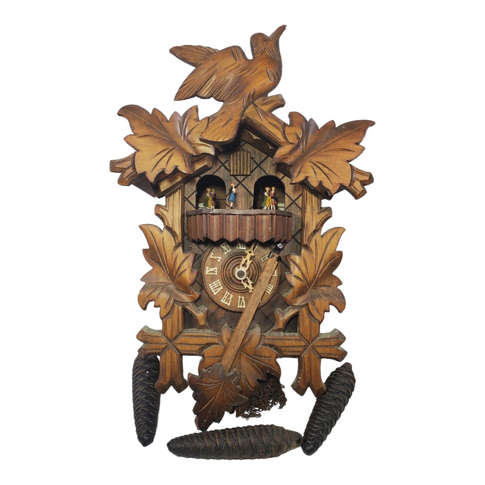 Vintage German Black Forest Cuckoo Clock Regula A25-83 Carousel Movement Musical