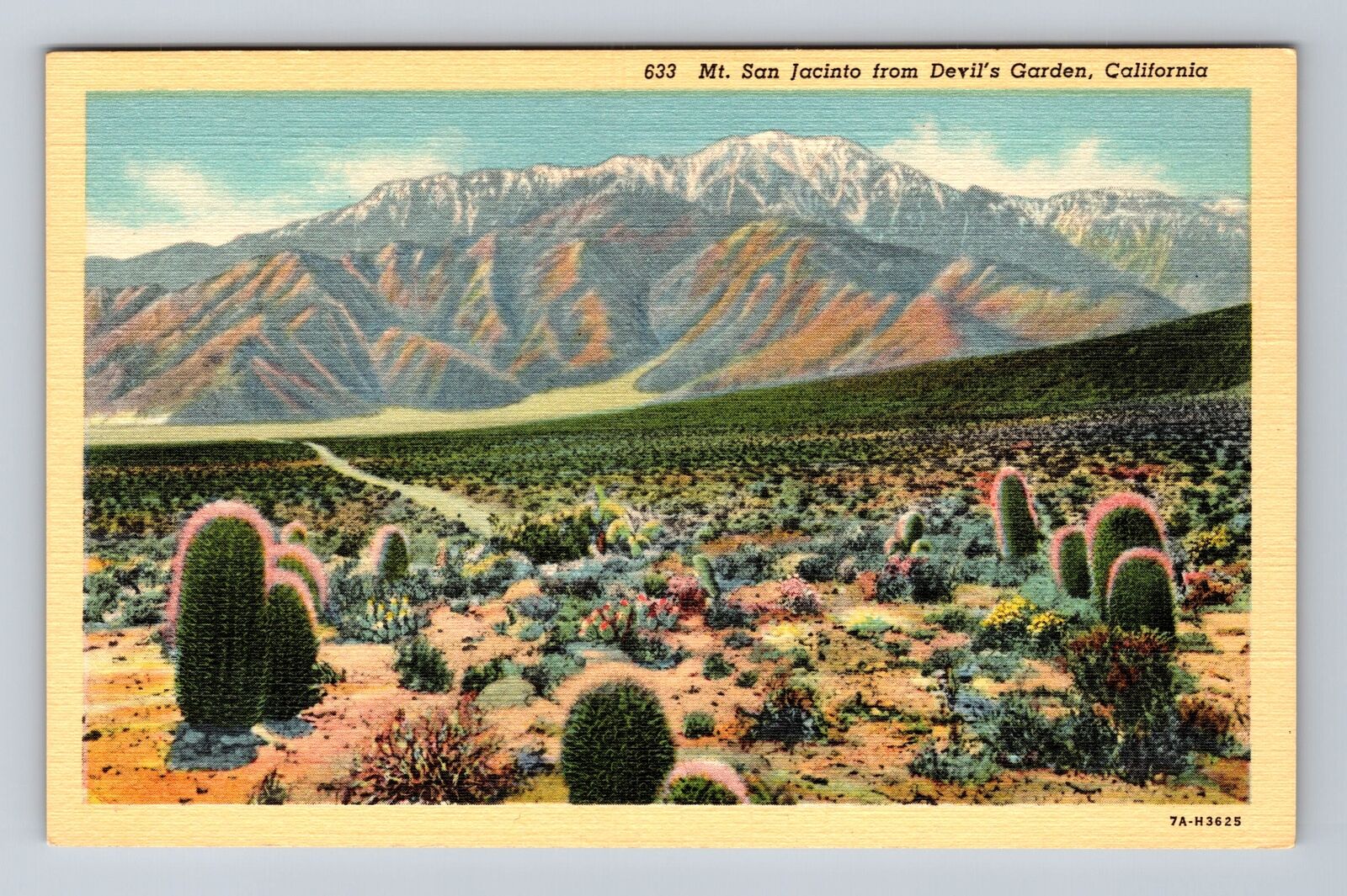CA-California, Mount San Jacinto From Devil's Garden, Antique, Vintage Postcard