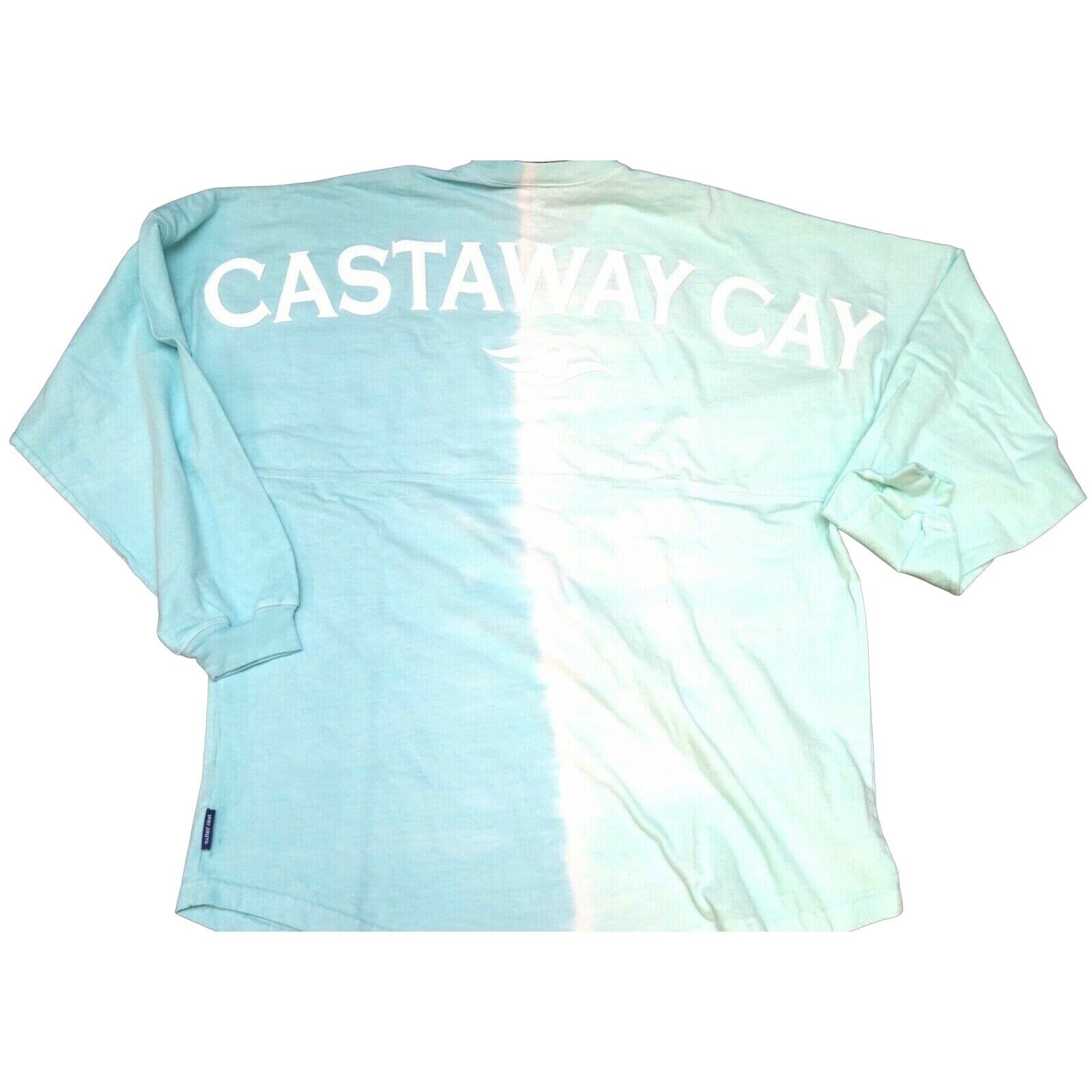 Disney Cruise Line DCL Castaway Cay Blue Tie-Dye Spirit Jersey M