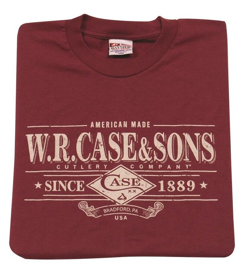 Case xx Premium 100% Cotton xxX-Large Maroon T-shirt 52491