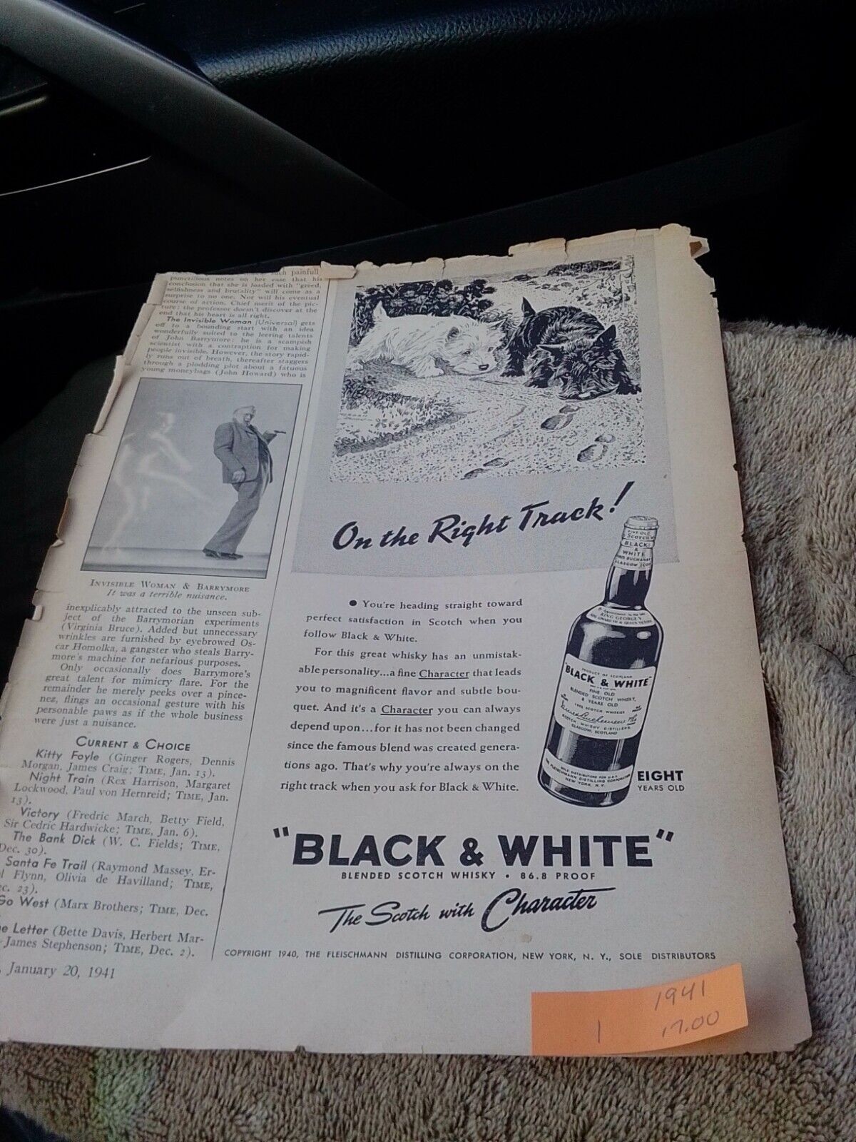 Black & White Scotch Whiskey Print Ads