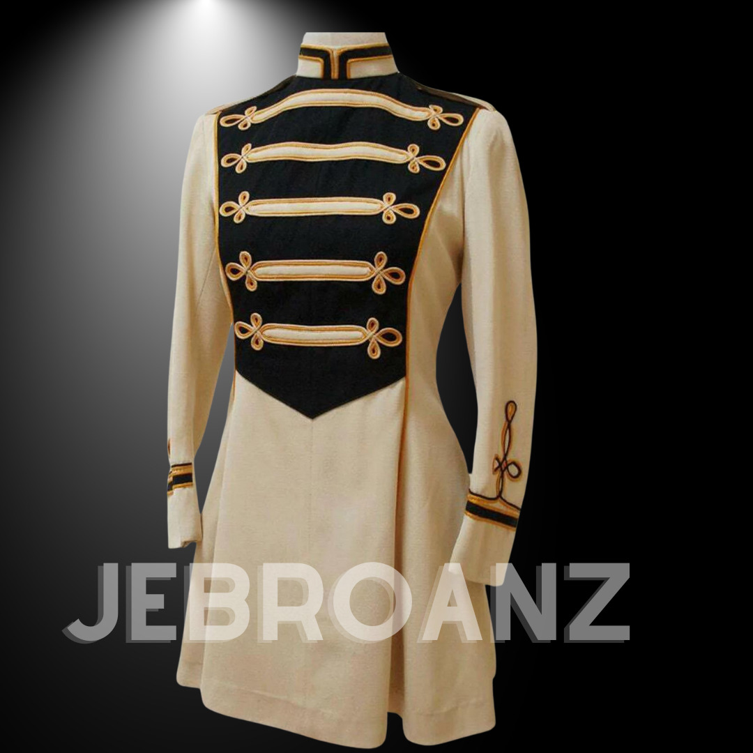 Handmade 50\'s majorette military marching band uniform-Steampunk Hussar Uniform
