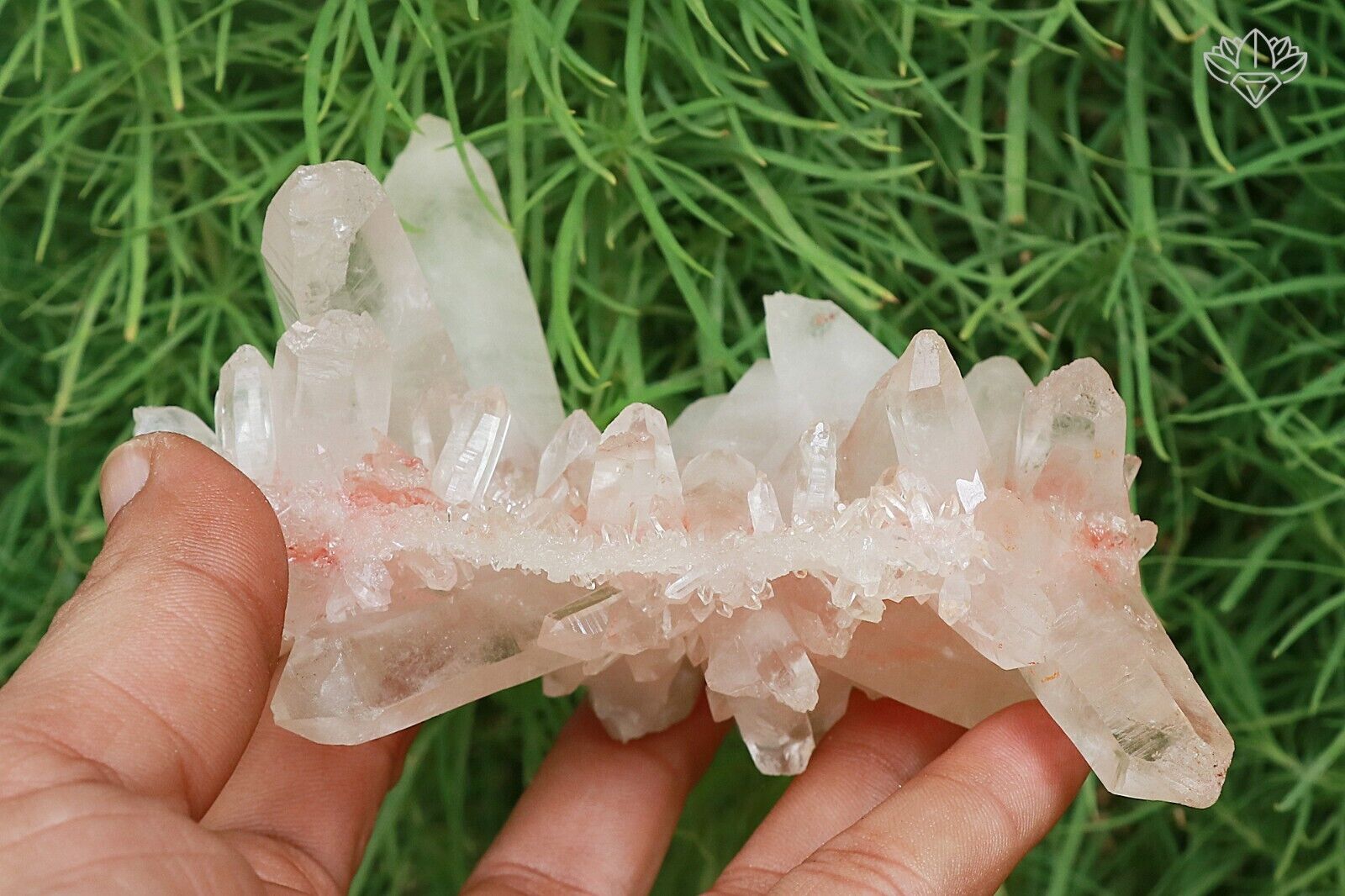 Pink Quartz Crystal 370g Rough Himalayan Samadhi Healing Natural Quartz Specimen