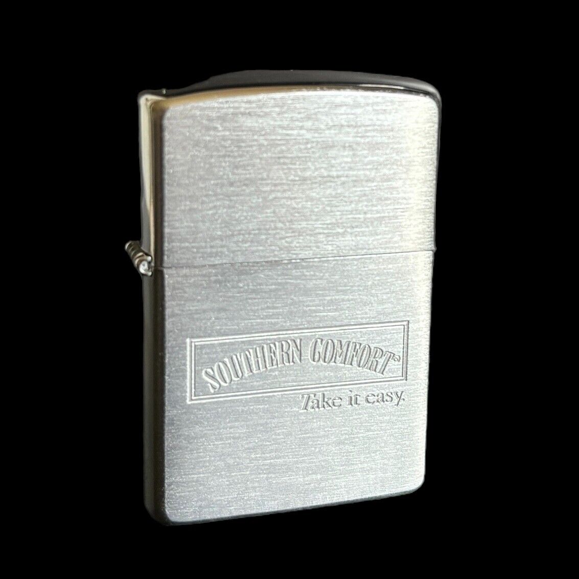 ZIPPO XII Lighter Southern Comfort / Take It Easy 16-Hole USA Brushed Chrome
