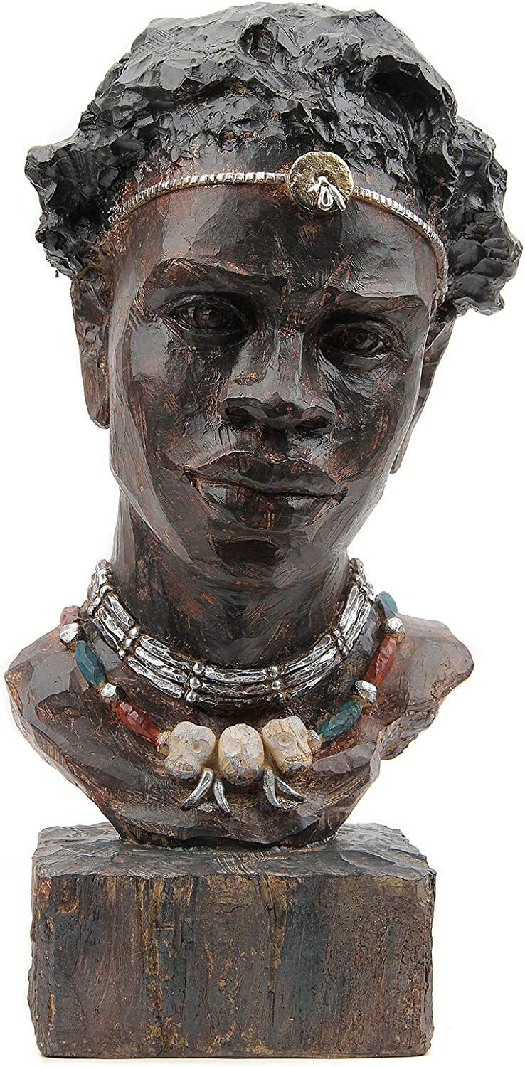 African Statues and Sculptures for Home Decor African Figurines Head Statue Art