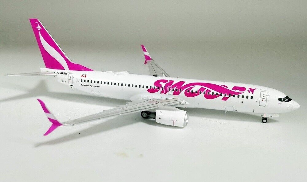 1:200 JFox Swoop Boeing 737-8CT C-GXRW with stand